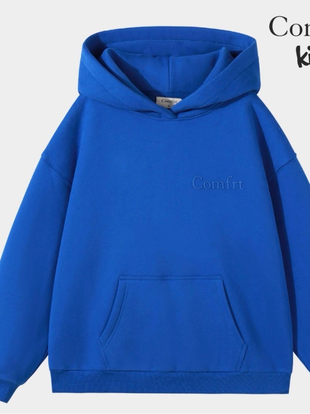 Comfrt Kids Royal Blue Hoodie Sweatshirt. Size XL